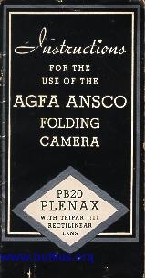 Agfa Ansco PB20 Plenax camera