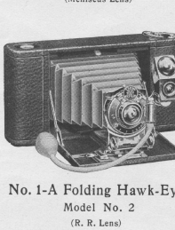 BLAIR Folding Hawk-Eye 1-A and 3 models 2 and 9 camera