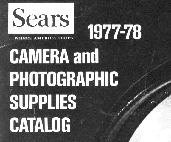 Sears Camera Catalog 