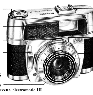 Braun Paxette Electromatic III camera