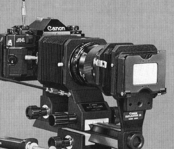 Canon slide duplicator camera