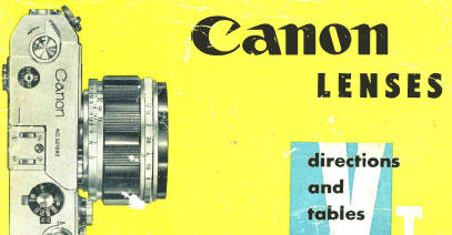 Canon rangefinder lenses