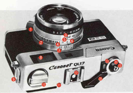 Canon canonet QL 17 camera