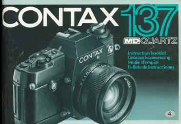 Contax 137 MD Quartz camera