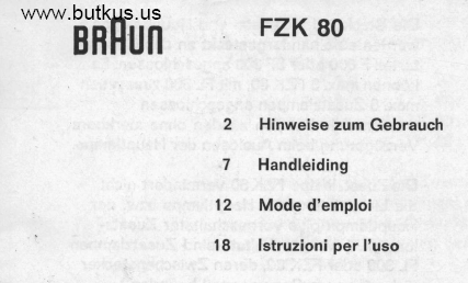 Braun FZK 80 flash