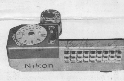 Nikon F Model 3 Exposure meter