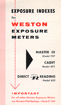 Weston Exposure Meters