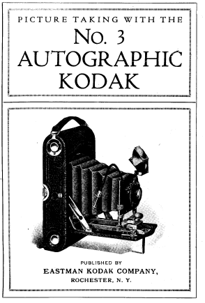 Kodak No. 3 Autographic camera
