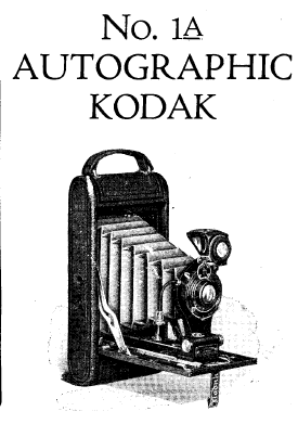 Kodak No. 1 Autographic camera