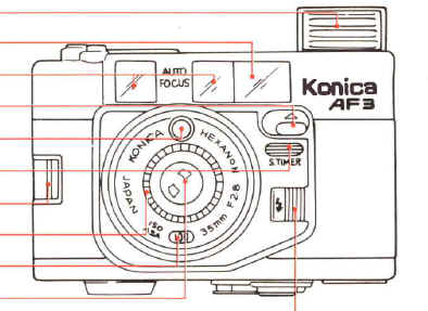 Konica AF3 camera