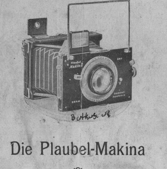 Makina Plaubel booklet