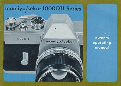 Mamiya/Sekor 1000 DTL camera