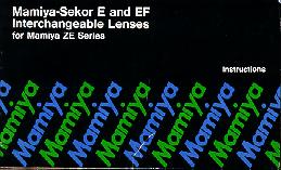 Mamiya-Sekor E and EF Lenses