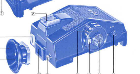 Mamiya M645 CdS Prism Finder Bedienungsanleitung