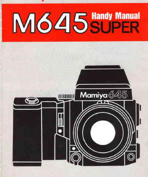 Mamiya M645 Super camera