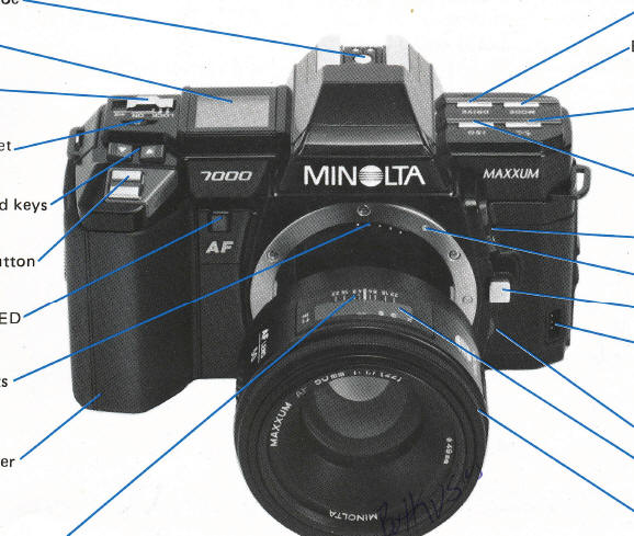 Minolta Maxxum 7000 camera