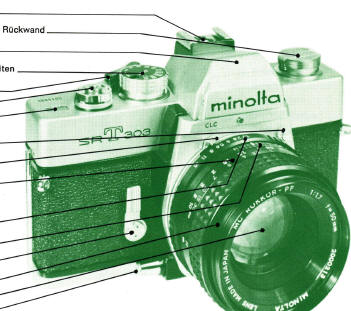 Minolta SRT 303 camera