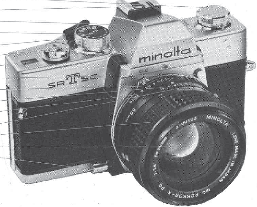 Minolts SRT SC camera