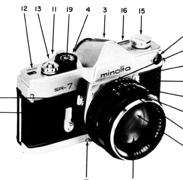 Minoltal SR-7 camera