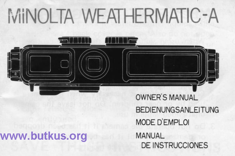 Minolta Weathermatic-A camera