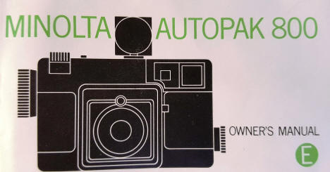 Minolta Autopack 800 Point and Shoot camera