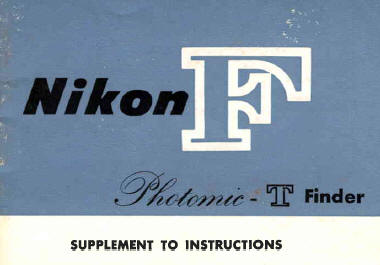 Nikon F Photomic T Finder