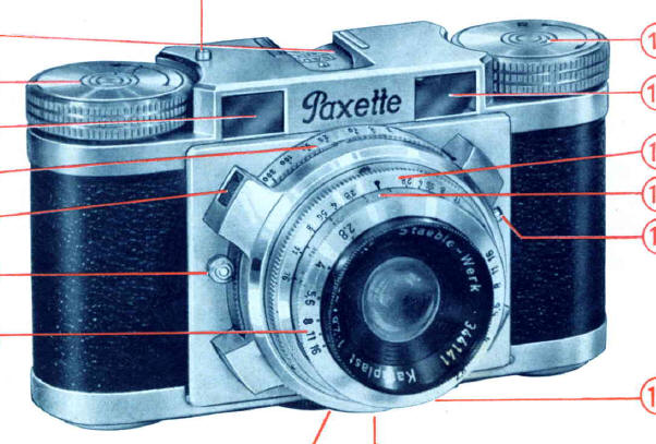 Braun Paxette II camera