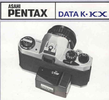 Pentax camera data back accessories