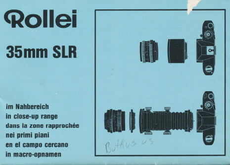 Rollei close up equipment