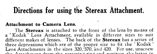 Stereax Stereo attachment