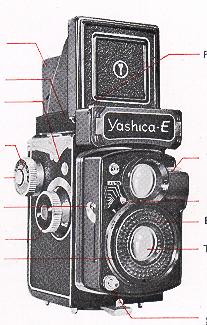 Yashica E camera