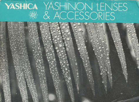 Yashica Lenses and Accessories booklet