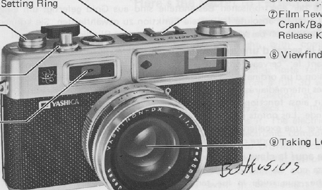 Yashica Electro 35 Gold Mecanica camera
