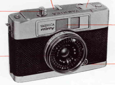 Yashica mimy half-frame camera