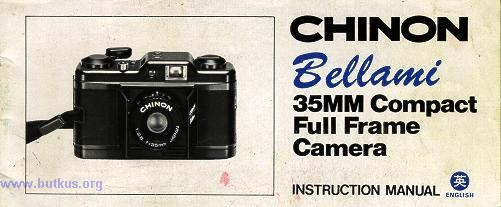 Chinon bellami camera manual, instruction manual