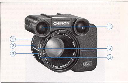 Chinon AF 50mm F1.7 lens instruction manual