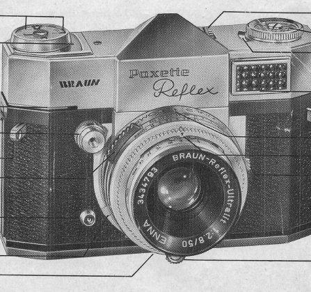 Braun Paxette Automatic Reflex camera