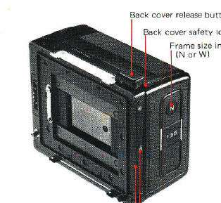 Bronica ETRS film back 135