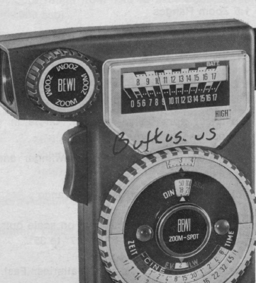 BEWI Zoom Spot Meter Exposure Meter