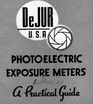 DeJur Photoelectric Exposure Meters