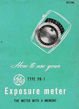 GE PR-1 Exposure Exposure Meters