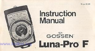 GOSSEN Luna-Pro F light meter