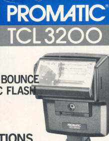 Promatic TCL 3200 bounce flash instructions