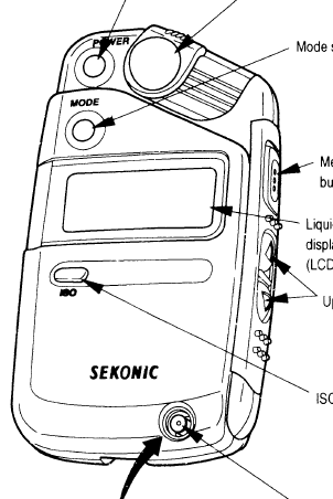 Sekonic L-308B II Light meter instruction manual, user manual, PDF