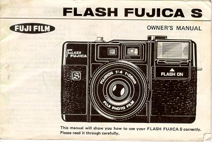 Fujica Flash S Instruction Manuals User Manual
