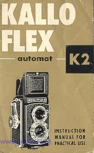 KalloFlex Automat K2, Kowa camera instruction manual, user manual