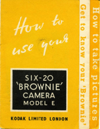 Six-20 Brownie model E instructions