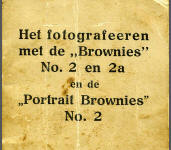 Het&nbsp;fotografeeren met de "brownies No. 2 en 2a