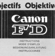 Canon FD lenses information