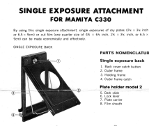 Mamiya_c330 Single Exposure Attachement